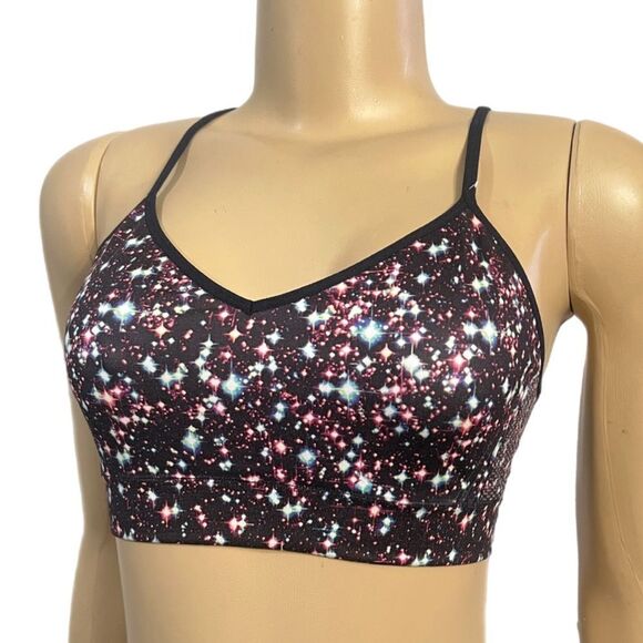 Victorias Secret Pink Racerback YOGA Lounge Unlined bra multicolor M 34C 34D 36B - Picture 2 of 3